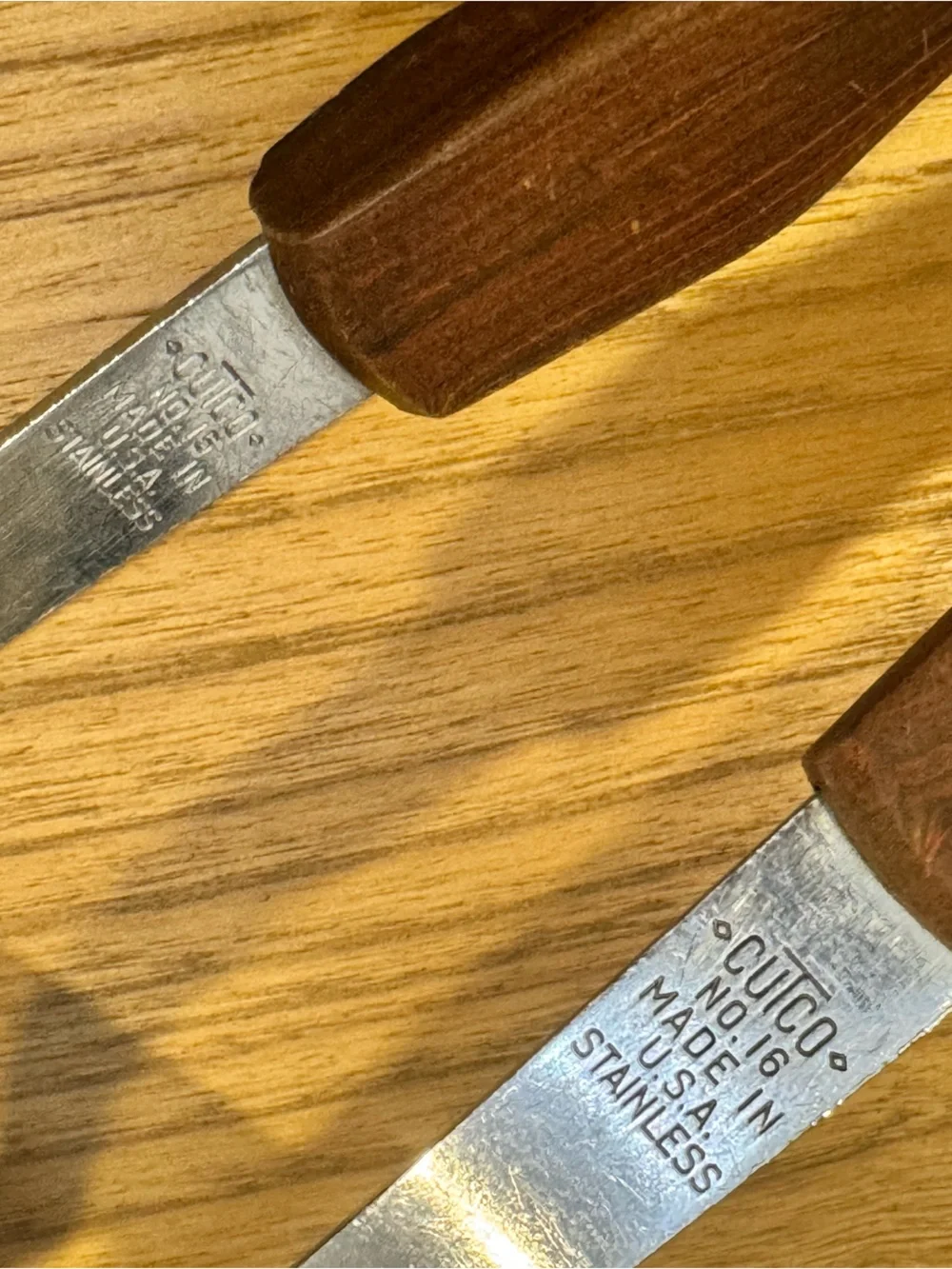 Vintage CUTCO Set of 3  Kitchen Utensils Samsonite Handles Stainless 14 15 16